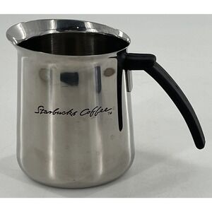Y2K Starbucks Coffee Stainless Steel Barista Milk Cream Steamer Frothing Pitcher
